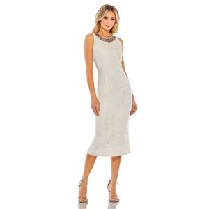 Mac Duggal Jeweled Neck Sequin Sleeveless Dress size 12